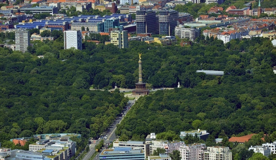 Região de Tiergarten em Berlim Região de Tiergarten em Berlim